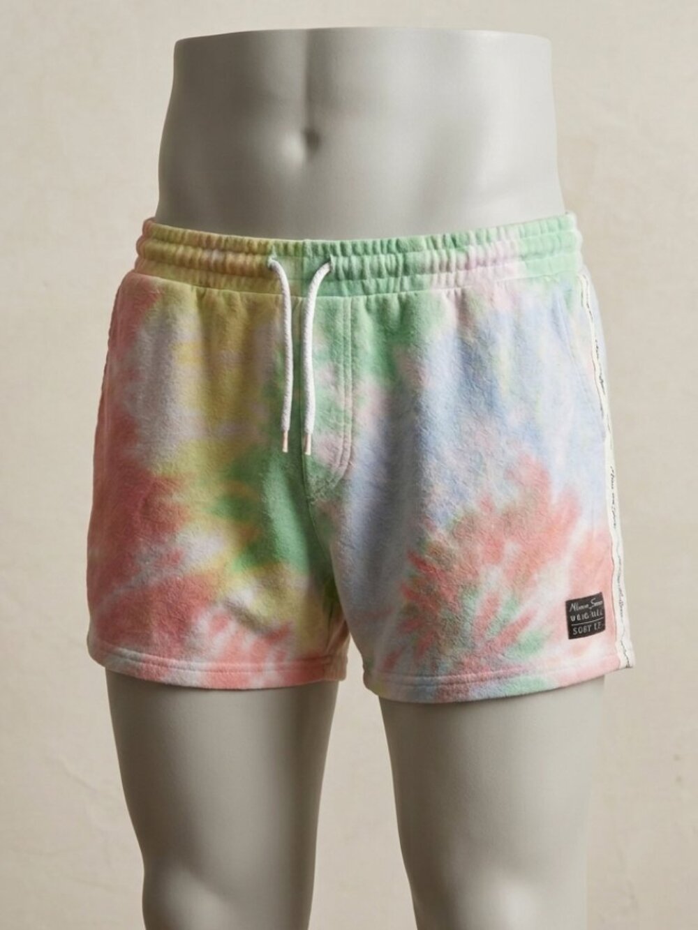 Maui and Sons Original Surf Co Tie Dye Sweat Shorts Mens Medium 80s Style